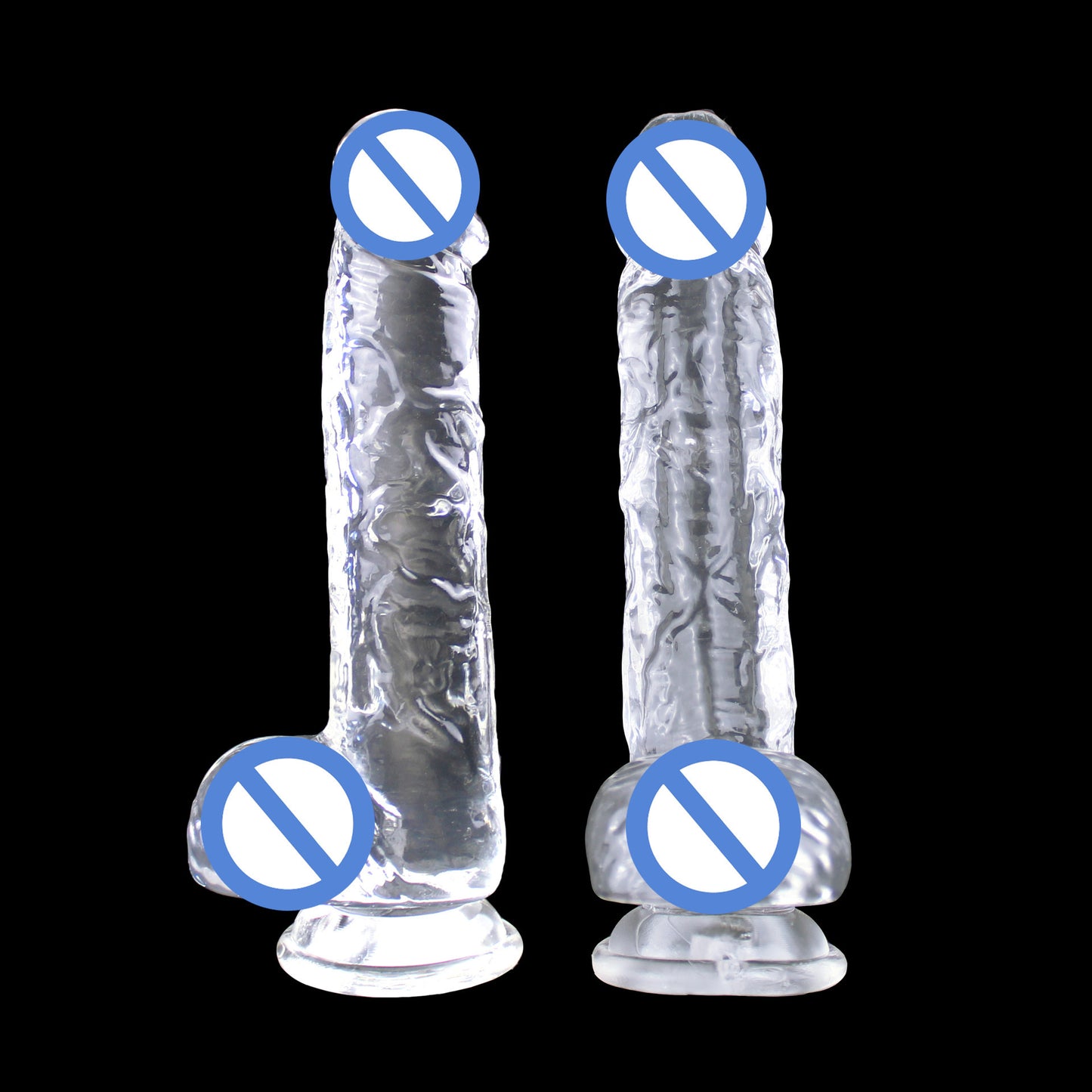 Transparent realistic dildo 3 colours