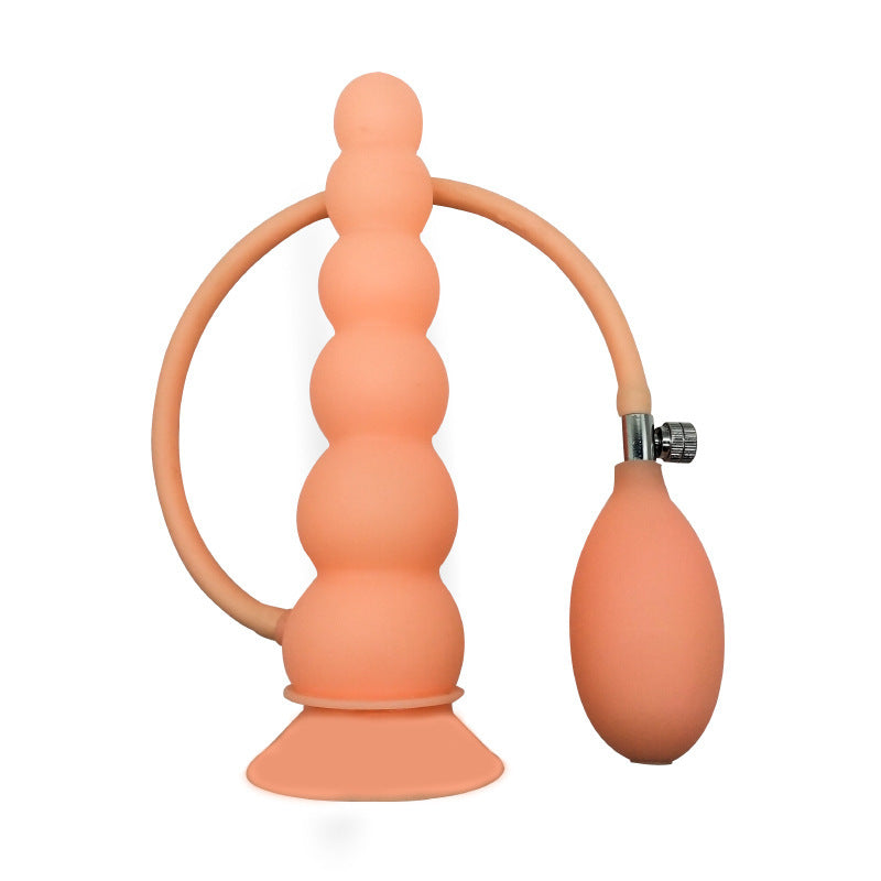 Inflatable G-spot dildo