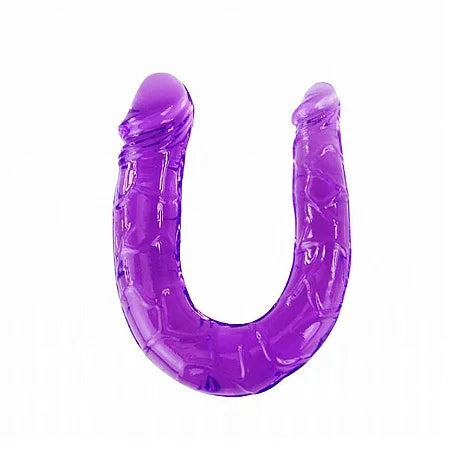 Purple double head dildo