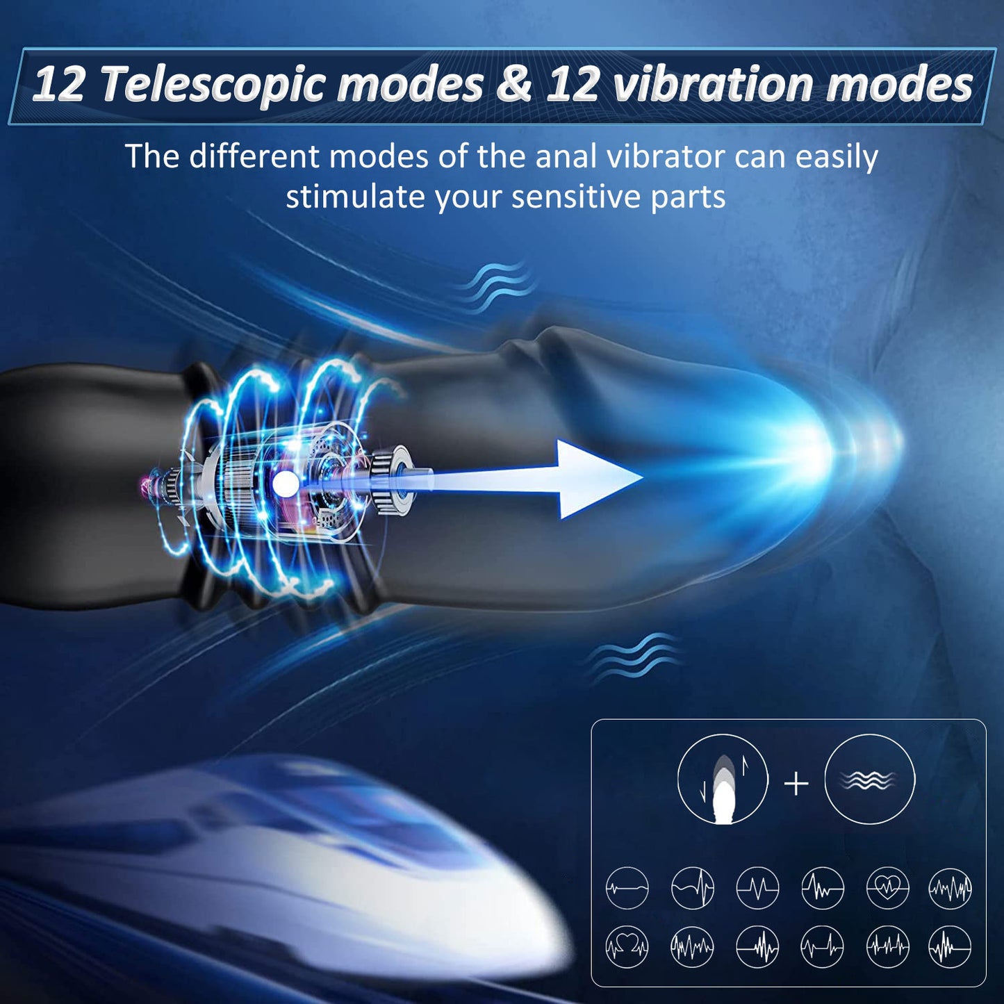 Remote Control Double Ring Telescopic Plug