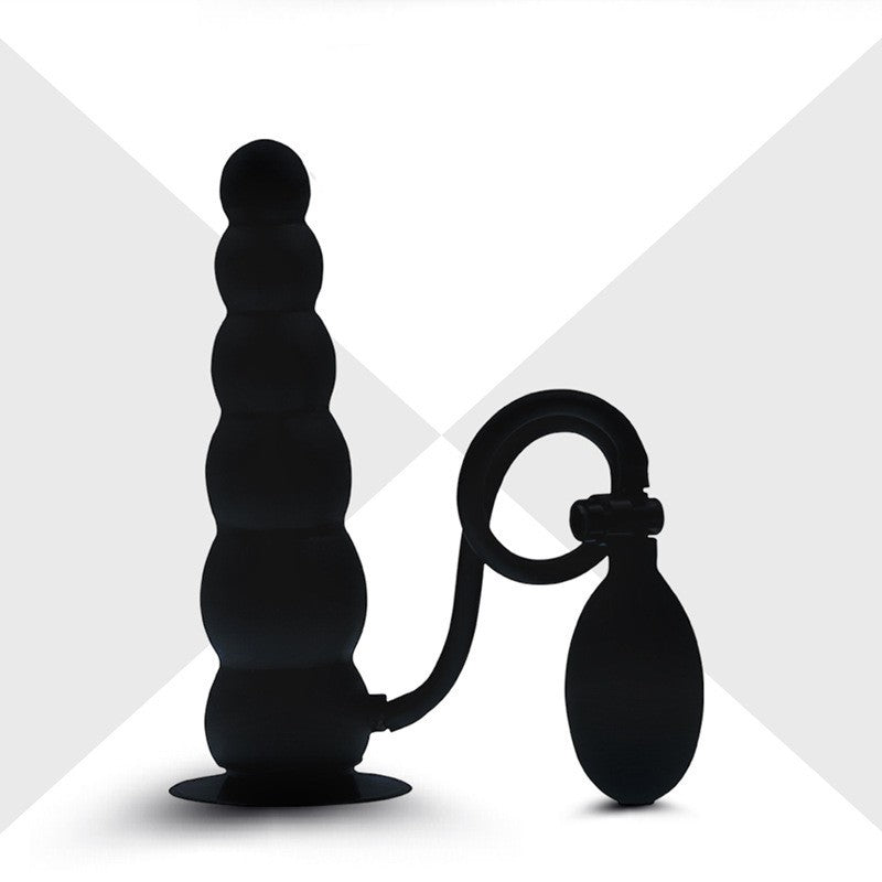 Inflatable G-spot dildo